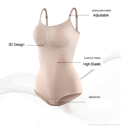 Bodysuit Shapewear Women Full Body Shaper Tummy Control Slimming Sheath Butt Lifter Push Up Thigh Slimmer Abdomen Shapers Corsetbodysuit shapewear skims bodysuit strapless shapewear bodysuit