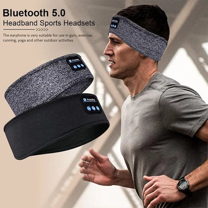 Fone Bluetooth Earphones Sports Sleeping Headband Elastic Wireless Headphones Music Eye Mask Wireless Bluetooth Headset Headbandsleep headband earphones google fone