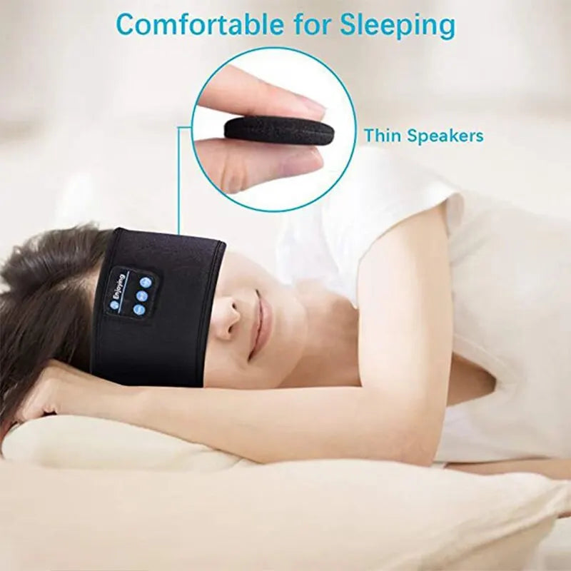 Fone Bluetooth Earphones Sports Sleeping Headband Elastic Wireless Headphones Music Eye Mask Wireless Bluetooth Headset Headbandsleep headband earphones google fone